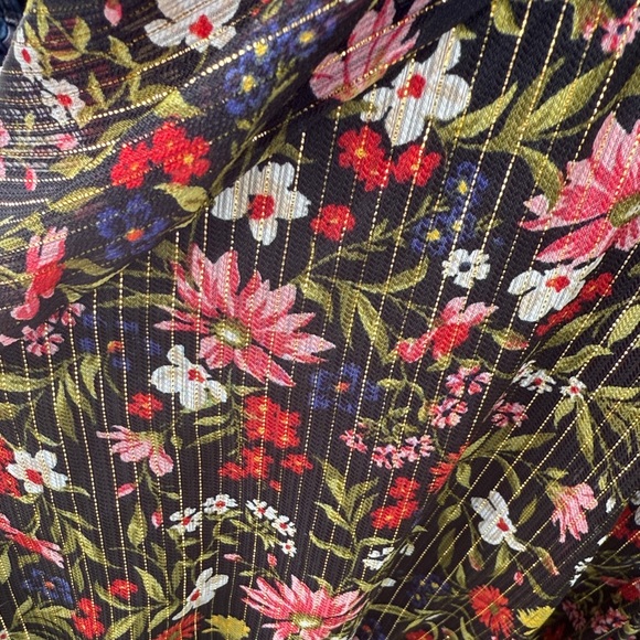 Old Navy Black Floral Long Sleeve Dress - Picture 4 of 4